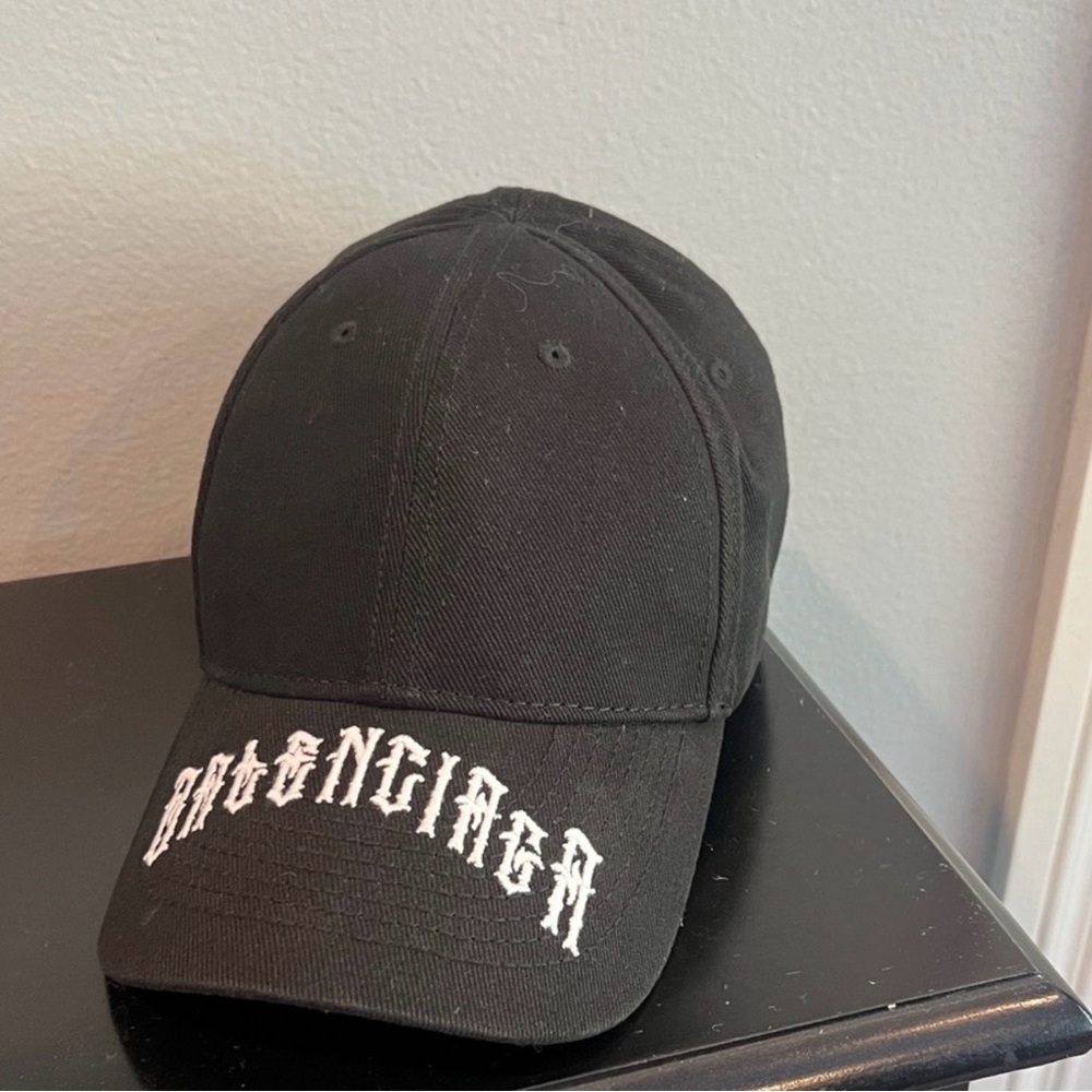 Balenciaga Black Cap with Logo